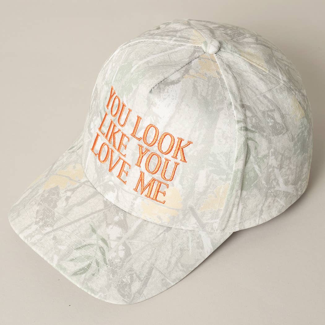 You Look Like You Love Me Trucker Hat (White-Out Camo)