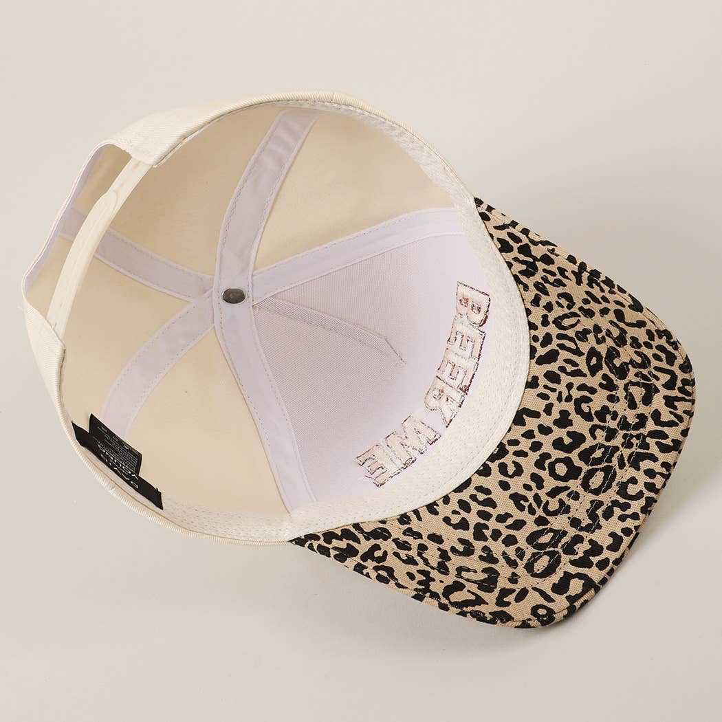 BEER ME Trucker Hat (Leopard)