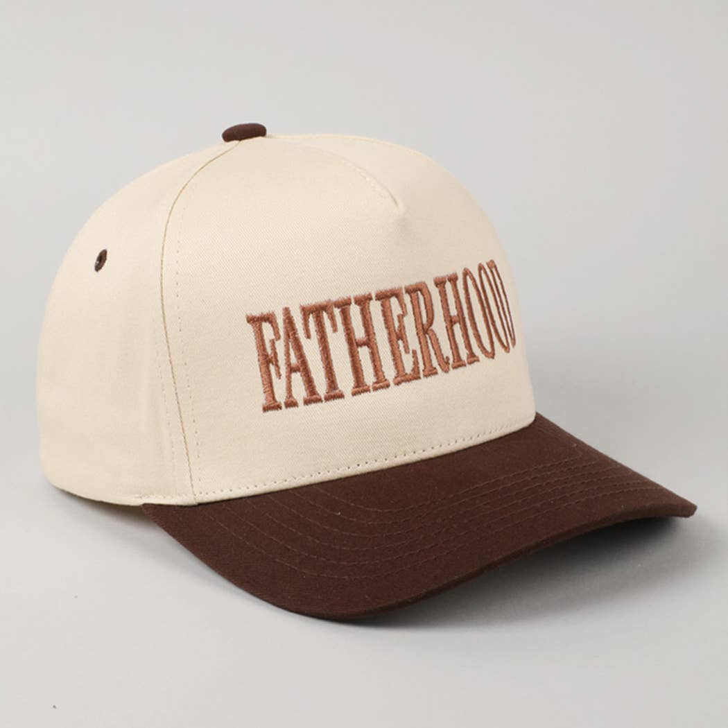 FATHERHOOD Embroidered Two-Tone Trucker Hat (Espresso)