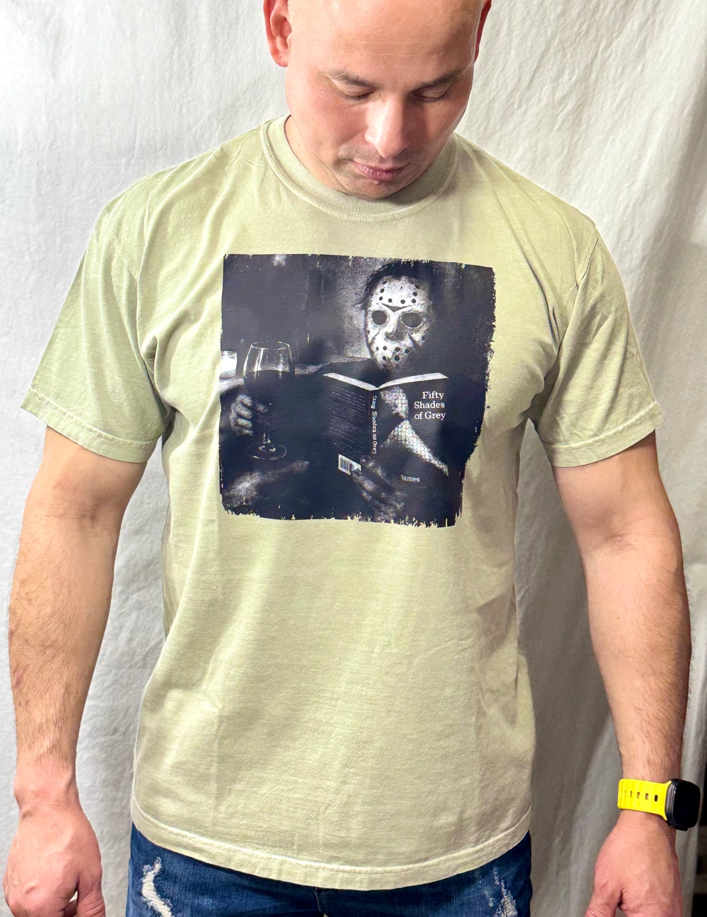 Friday Night Book Club Comfort Colors Graphic Tee (Khaki)
