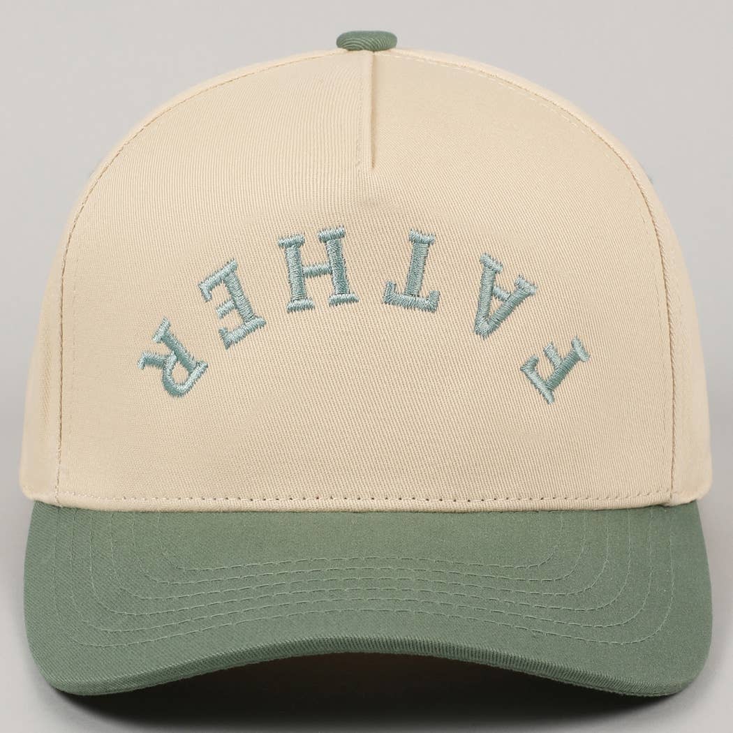 New Era Father Embroidered Two-Tone Trucker Hat (Sage Advice)
