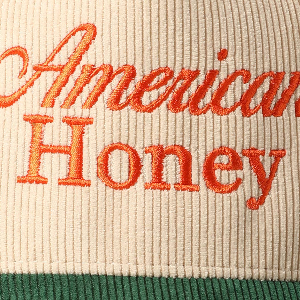 American Honey Corduroy Trucker Hat (Emerald City)