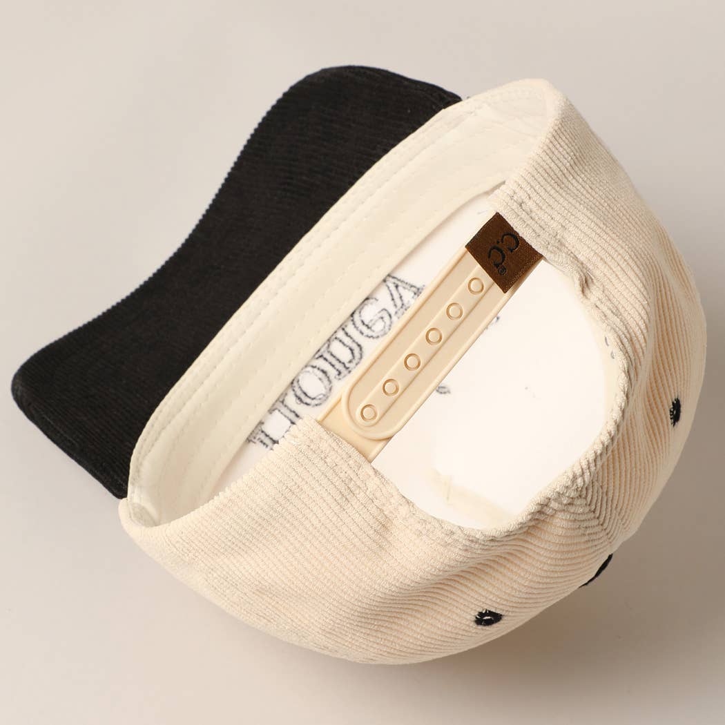 American Honey Corduroy Trucker Hat (Black Magic))