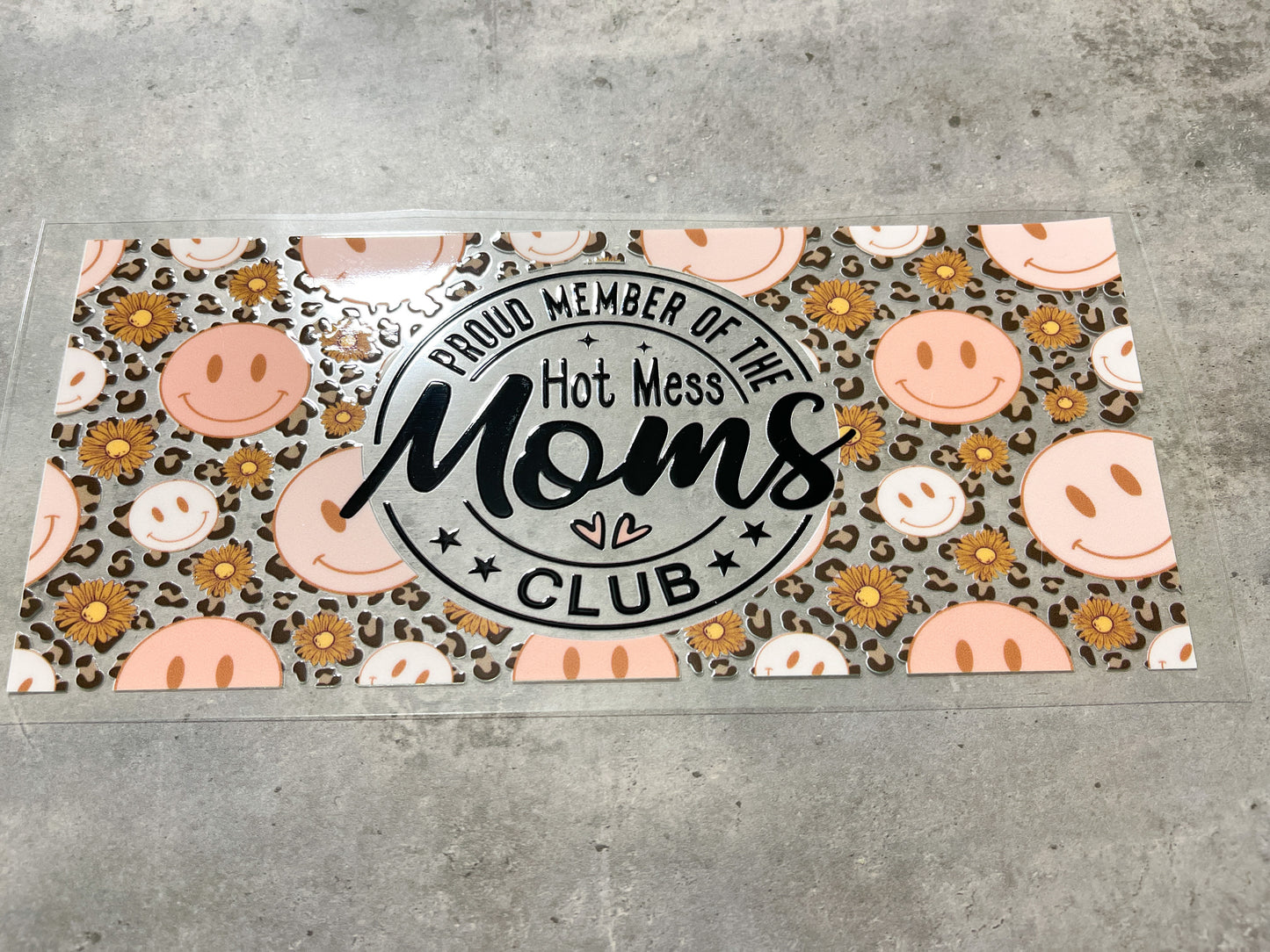 Proud Member of the Hot Mess Moms Club Glass Tumbler - 16oz