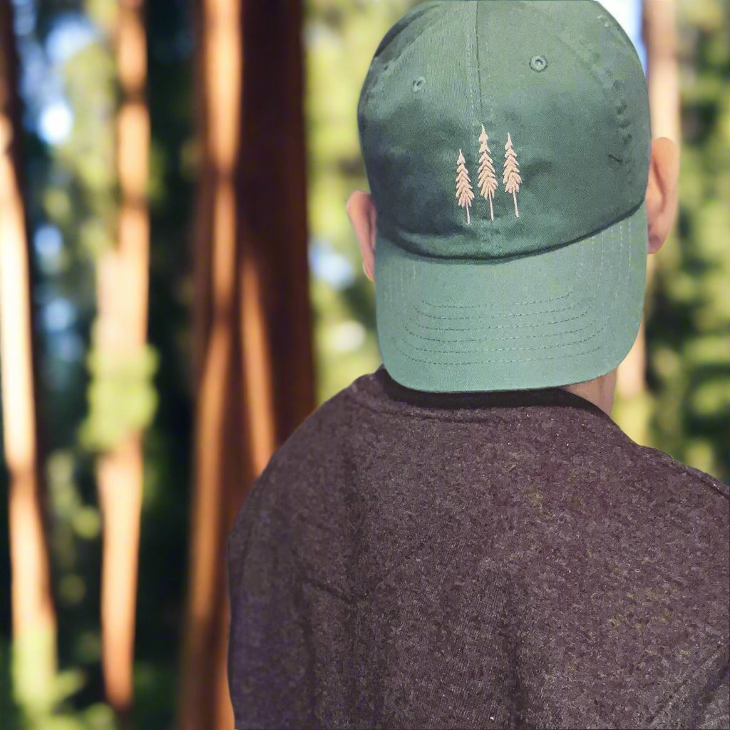 Sequoia Tree Dad Hat (Teal)