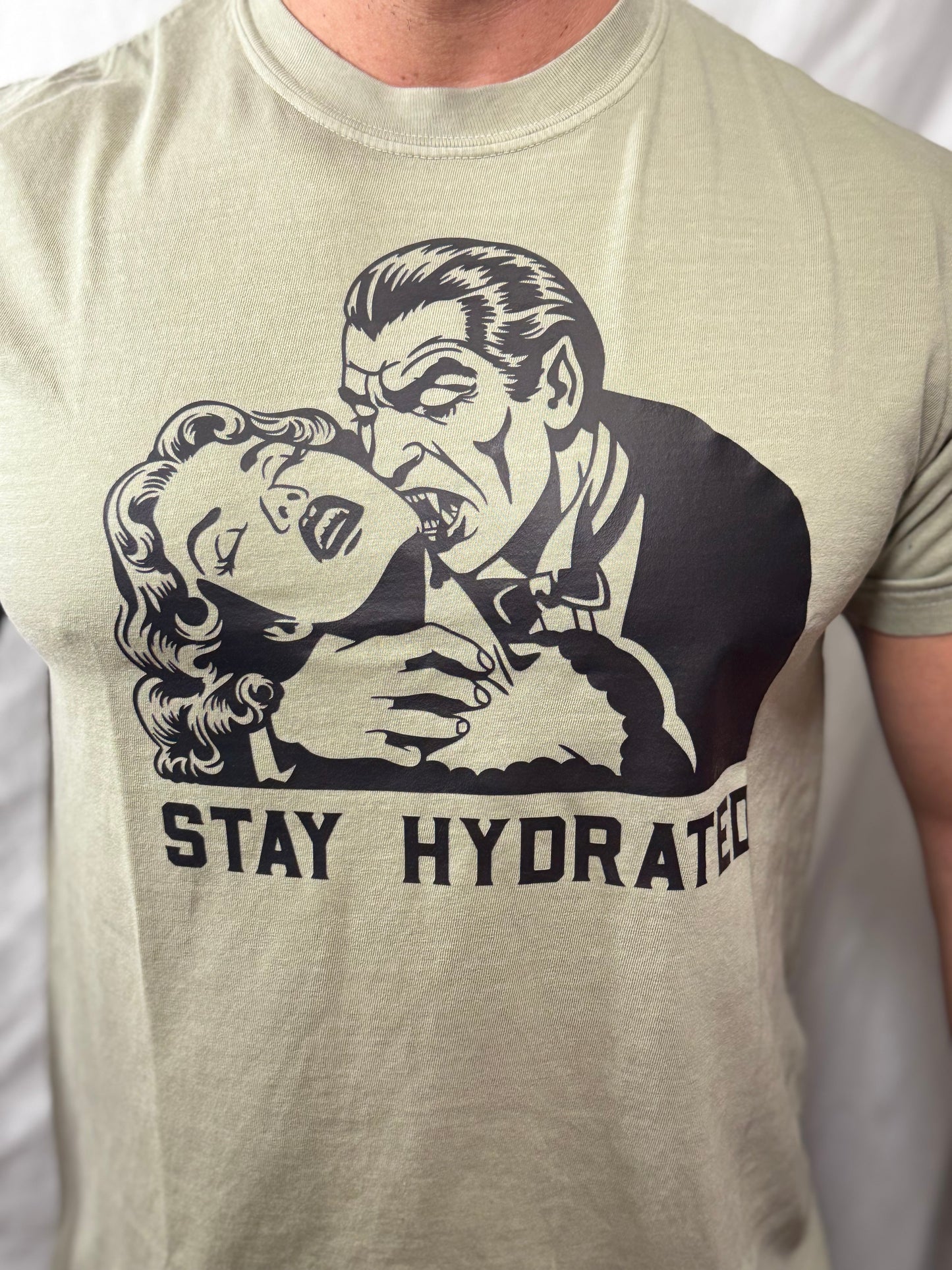 Stay Hydrated Comfort Colors Graphic Tee (Sandstone)