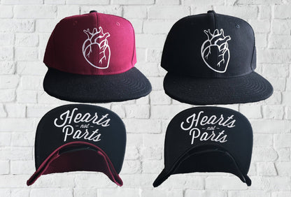 Hearts Not Parts Snapback (Maroon)