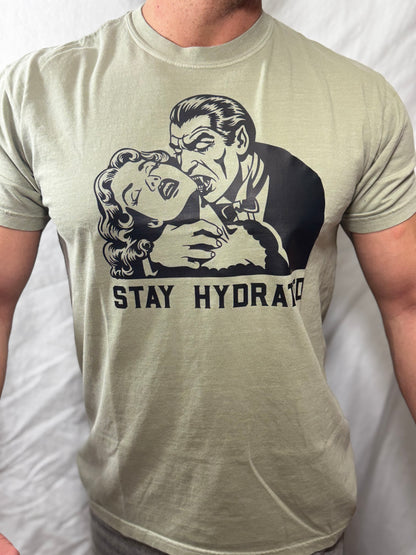 Stay Hydrated Comfort Colors Graphic Tee (Sandstone)