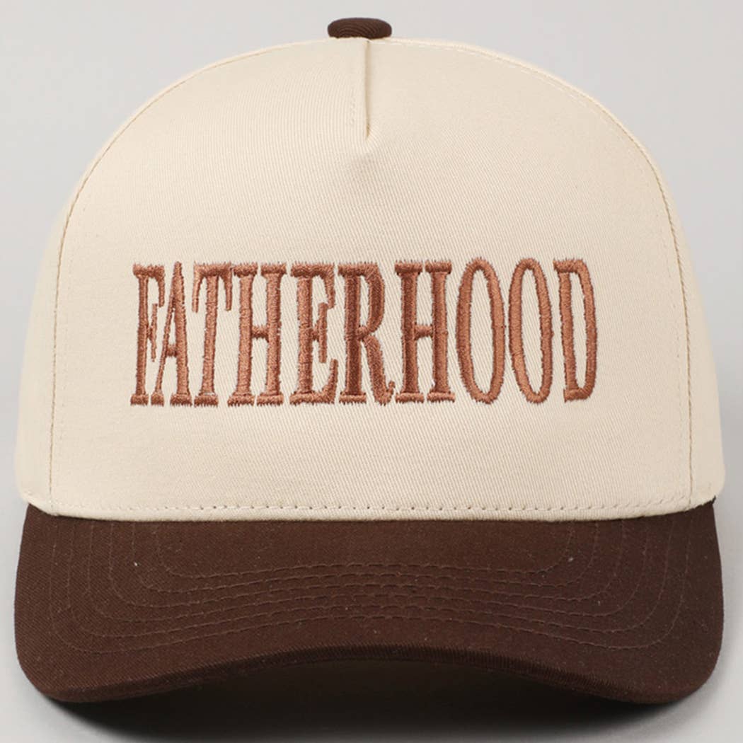 FATHERHOOD Embroidered Two-Tone Trucker Hat (Espresso)