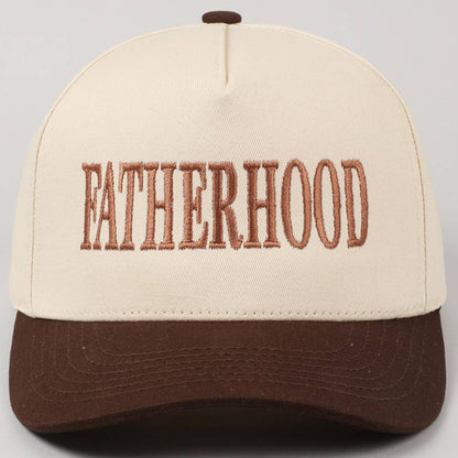 FATHERHOOD Embroidered Two-Tone Trucker Hat (Espresso)