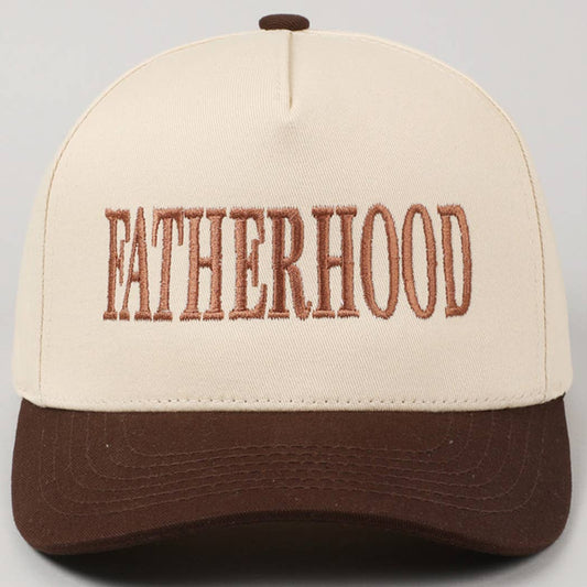 FATHERHOOD Embroidered Two-Tone Trucker Hat (Espresso)