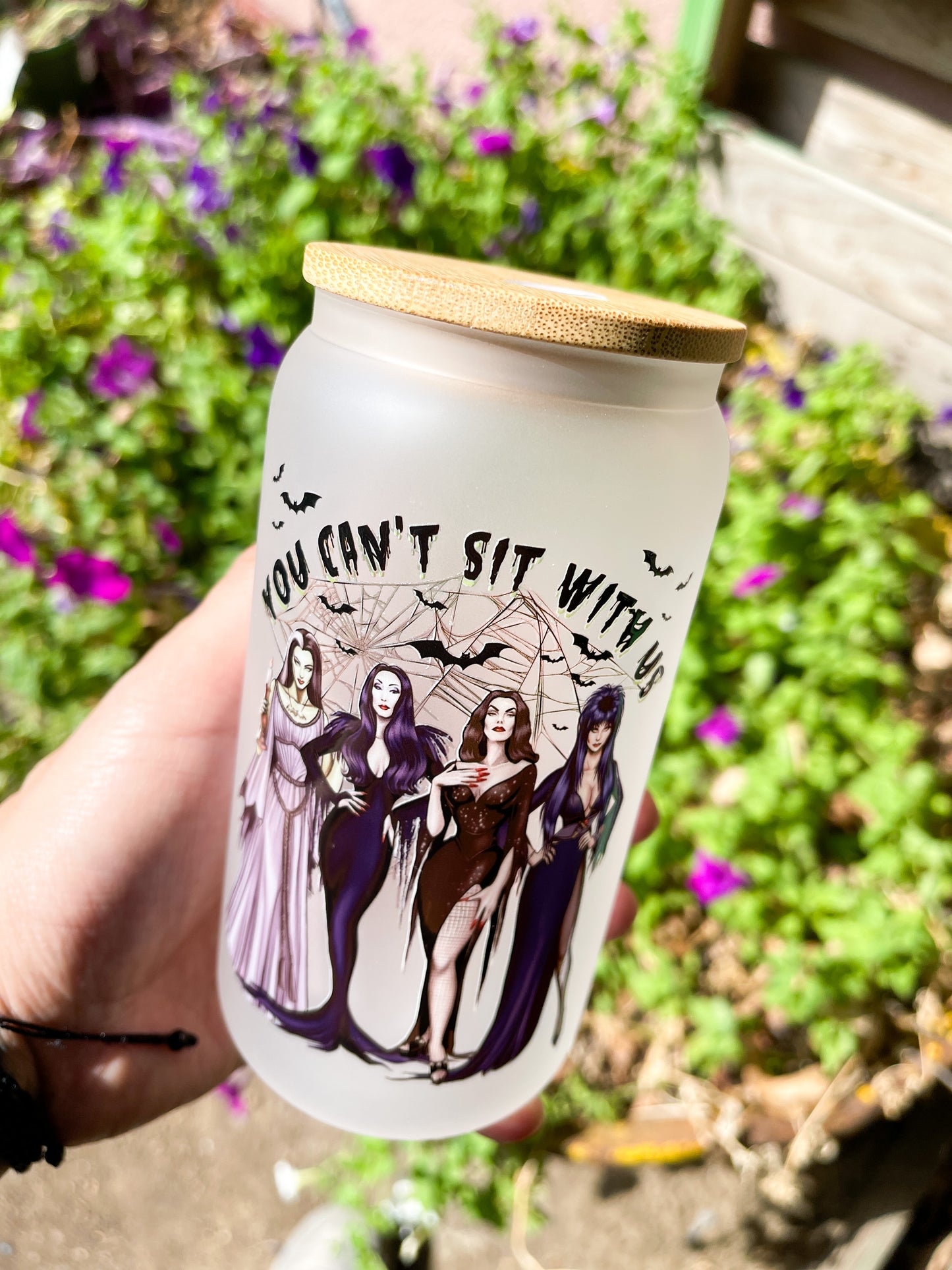 You Can't Sit With Us Glass Tumbler - 16oz