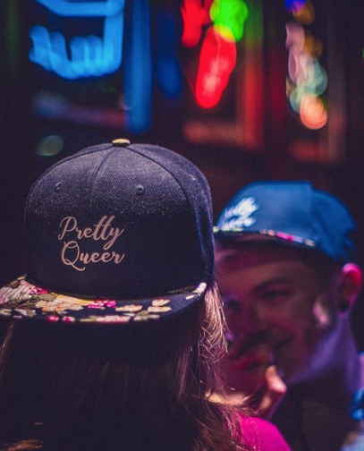 Pretty Queer Floral Snapback (Floral Black)