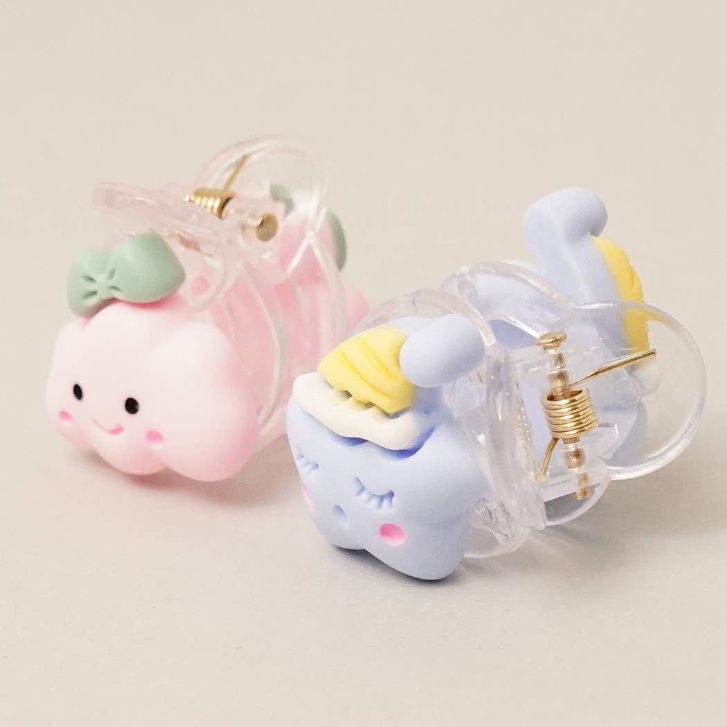 2PCS - Mini Star & Cloud Hair Claw Clips Set