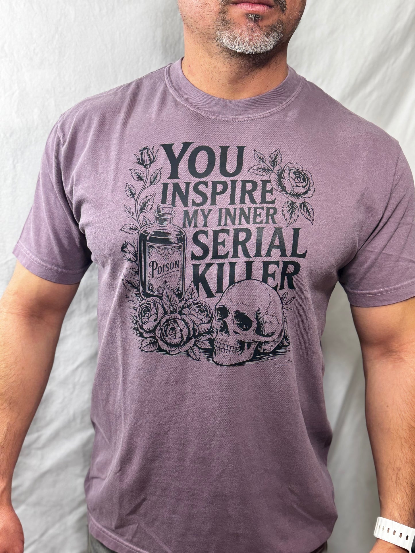 Inner Serial Killer Comfort Colors Graphic Tee (Passion Purple)