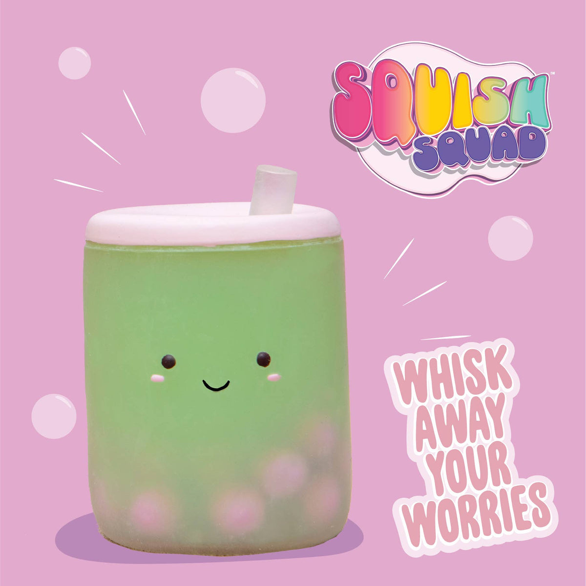 Matcha Boba Tea Squish Toy - Strawberry Scented