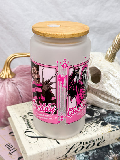 Boys of October Pink Cards Glass Tumbler - 16oz