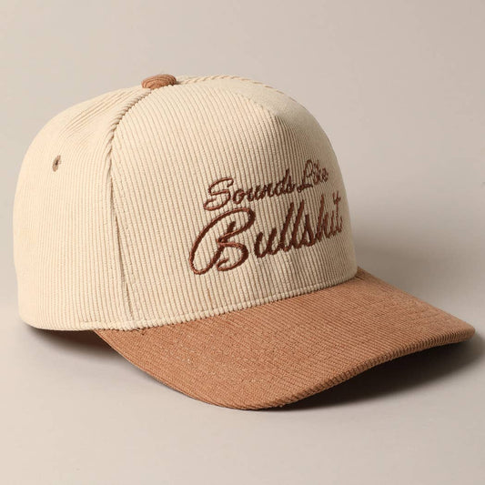 Sounds like Bullshit Corduroy Trucker Hat (Golden Beige)