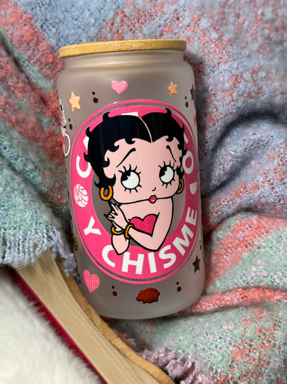 Chisme Betty Cafecito Glass Tumbler - 16oz