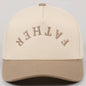 New Era Father Embroidered Two-Tone Trucker Hat (Light Beige)