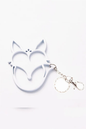 Fox Head Self Defense Safety Keychain (White)