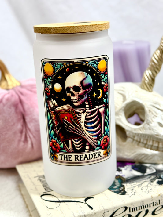 The Reader Tarot Card Tall Can Glass Tumbler - 16oz