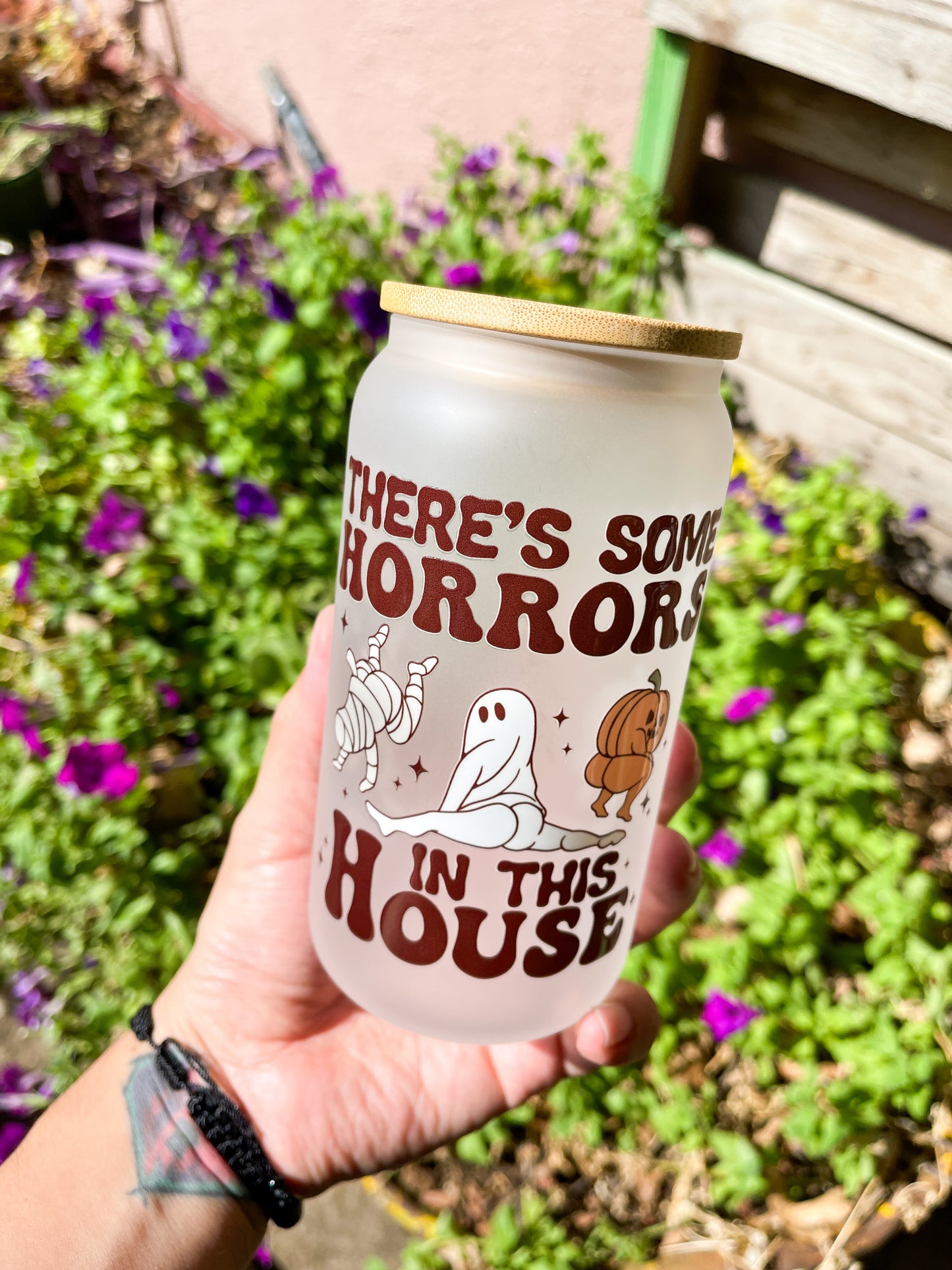 There's Some Horrors Glass Tumbler - 16oz