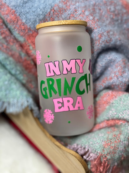 In My Grinch Era Glass Tumbler - 16oz