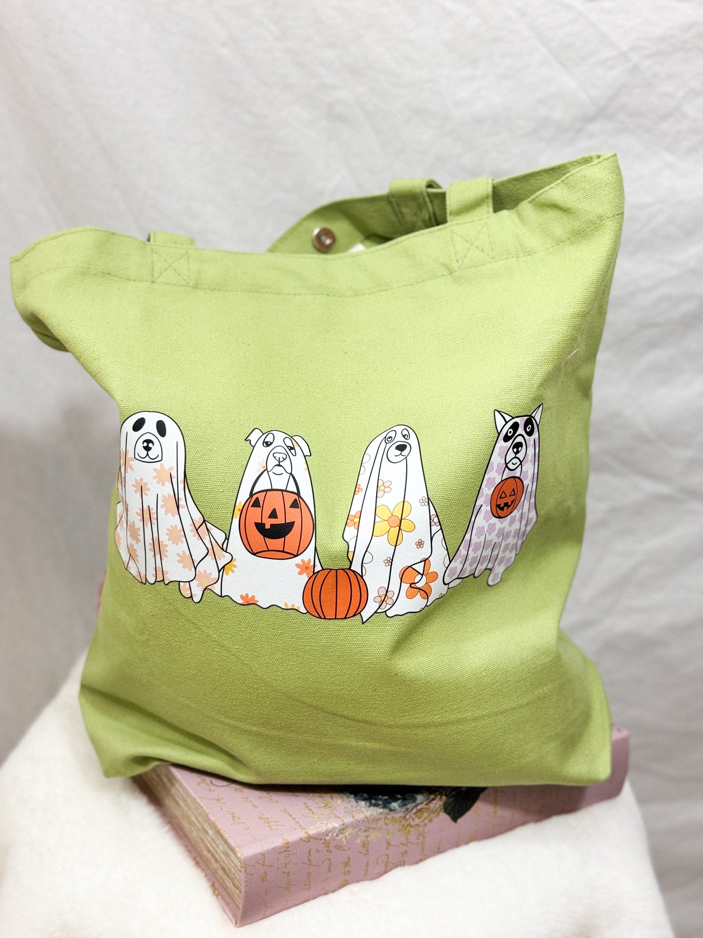 Dogs or Ghosts... Multi-Pocket Tote Bag