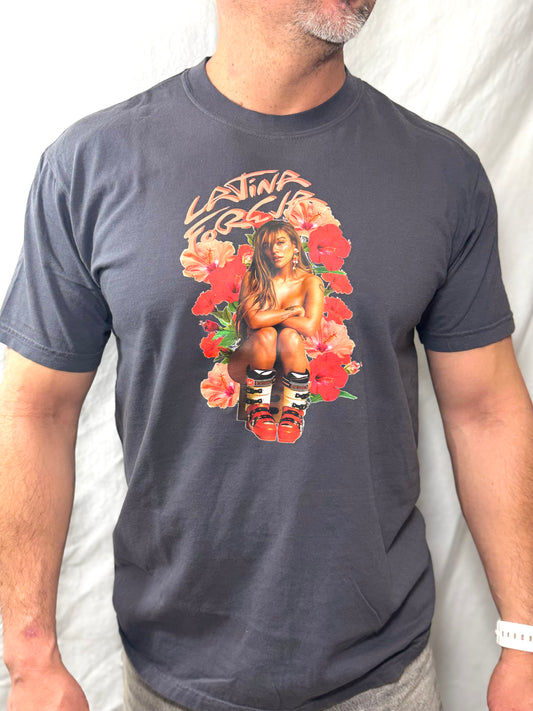 Latina Forever Comfort Colors Graphic Tee (Charcoal)