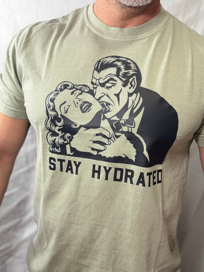Stay Hydrated Comfort Colors Graphic Tee (Sandstone)