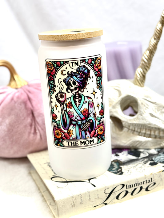 The Mom Tarot Card Tall Can Glass Tumbler - 16oz