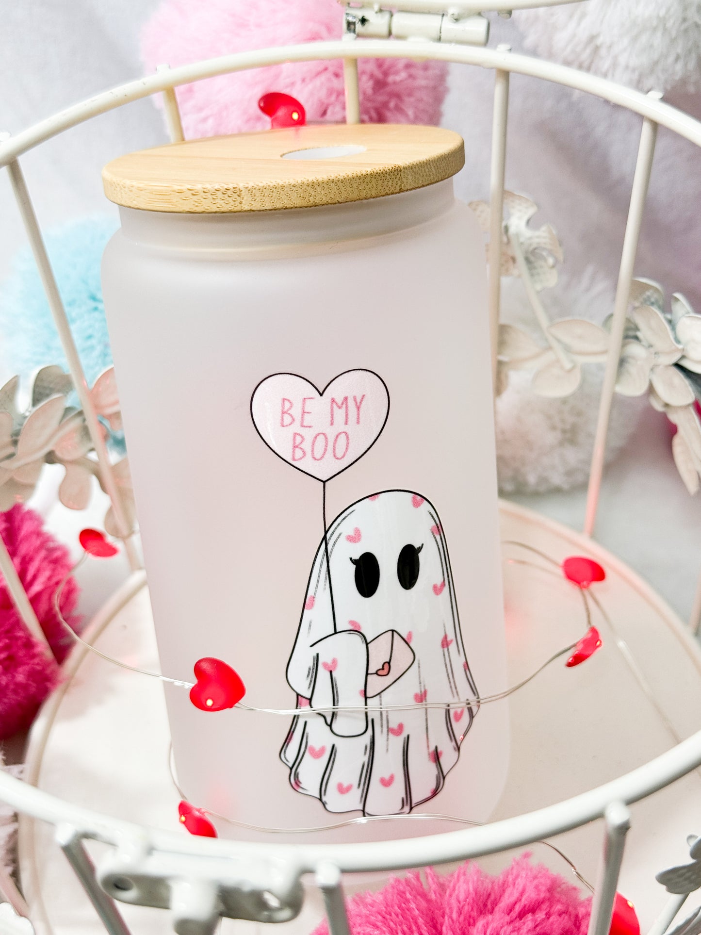 Be My Boo Glass Tumbler - 16oz