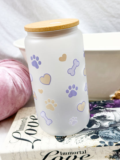 Cat Mom Glass Tumbler - 16oz