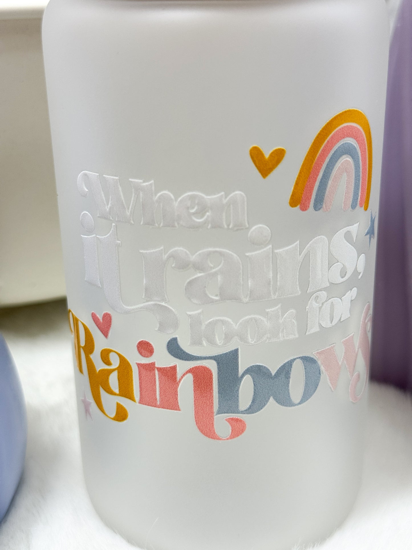 When It Rains Glass Tumbler - 16oz