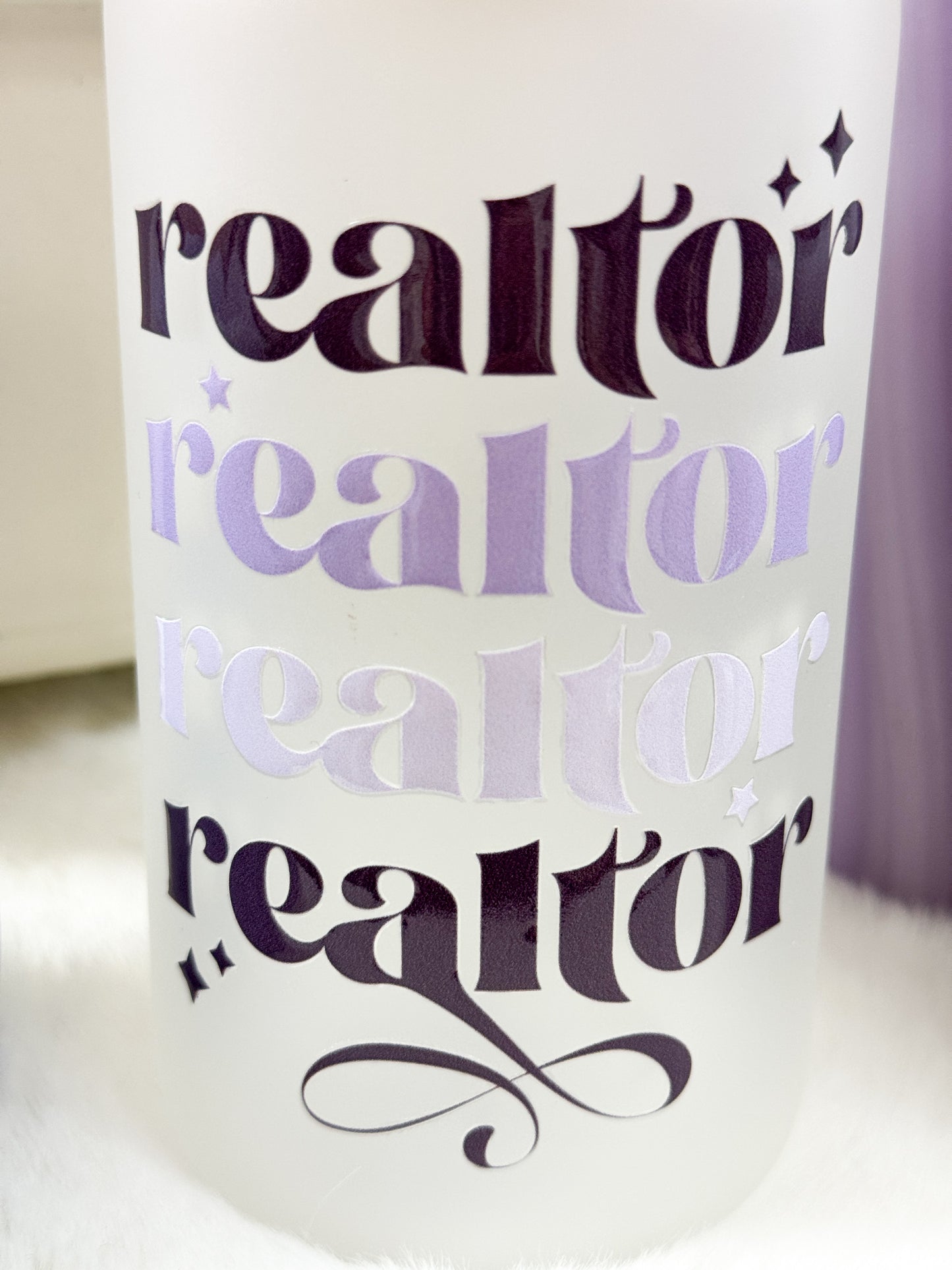 Realtor Babe Glass Tumbler - 16oz