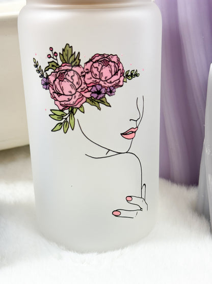 Self Love Chica Glass Tumbler - 16oz