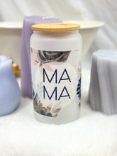Load image into Gallery viewer, Floral Mama Tinted Glass Tumbler - 16oz
