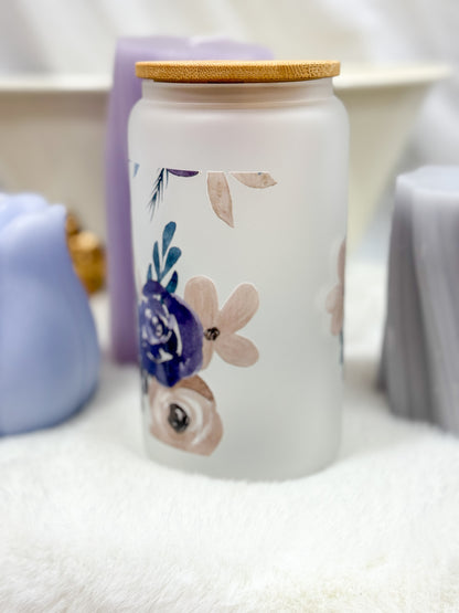 Floral Mama Tinted Glass Tumbler - 16oz