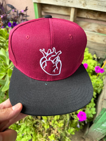 Hearts Not Parts Snapback (Maroon)