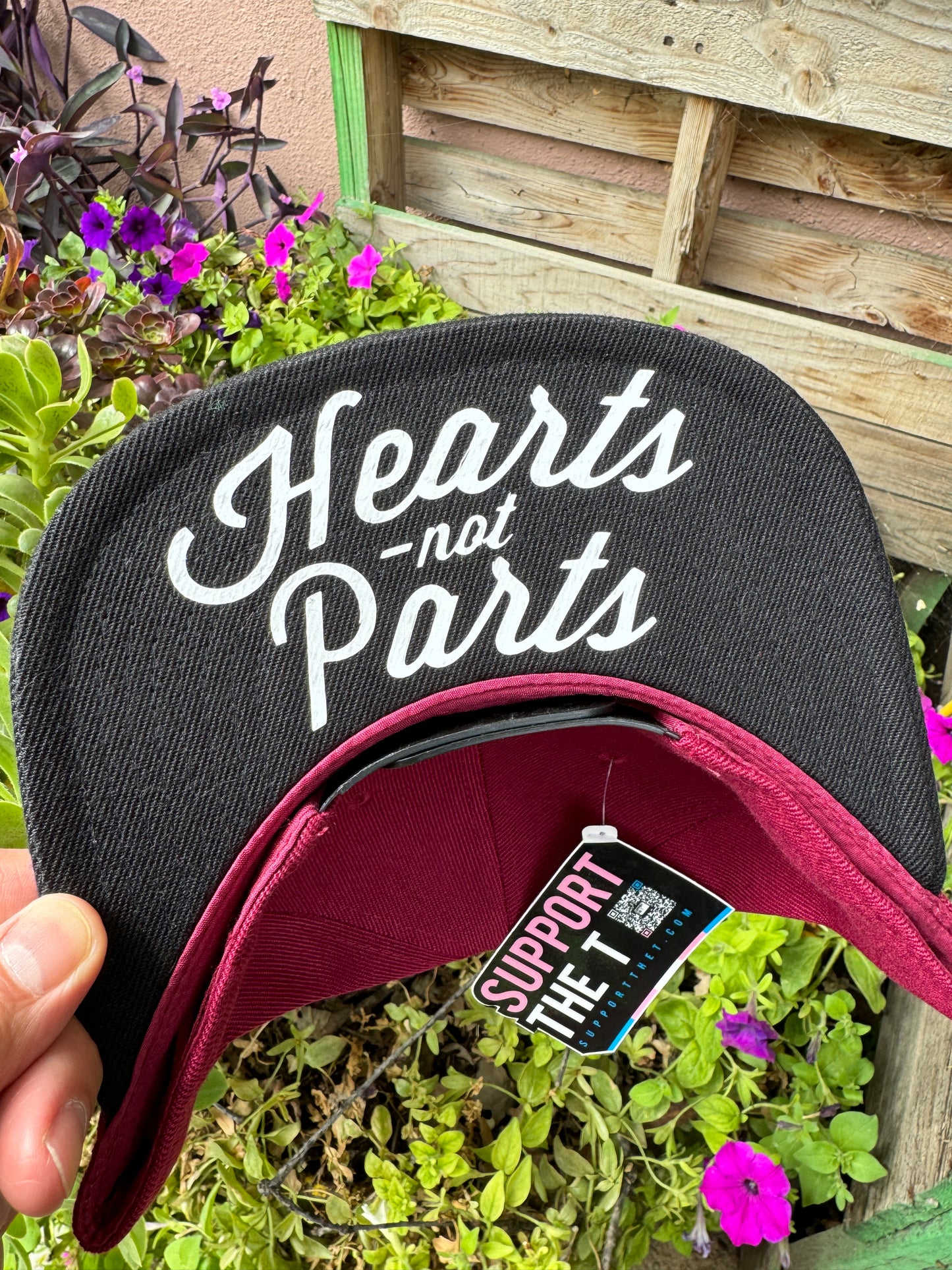 Hearts Not Parts Snapback (Maroon)