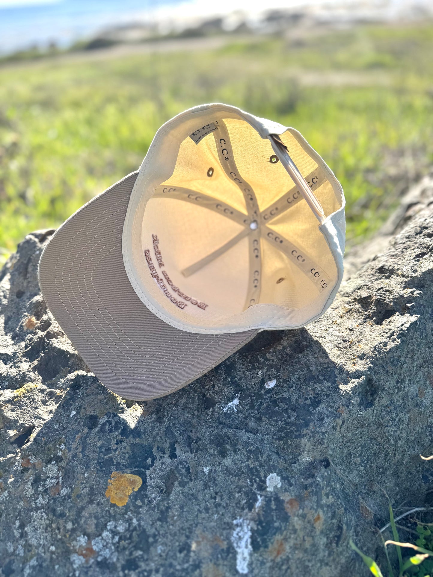 Bourbon Mick Boutiques Two-Toned Baseball Hat (Golden Beige)