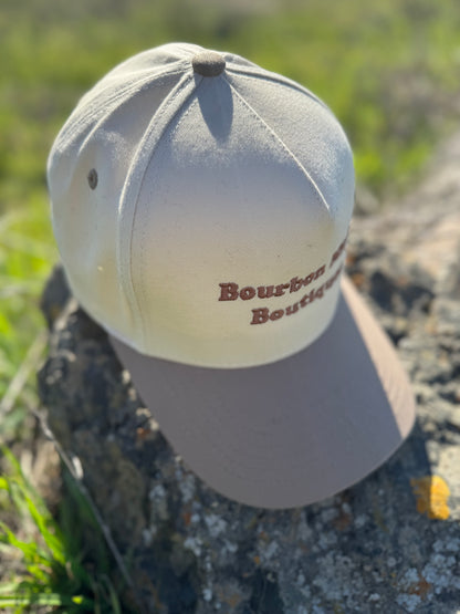 Bourbon Mick Boutiques Two-Toned Baseball Hat (Golden Beige)