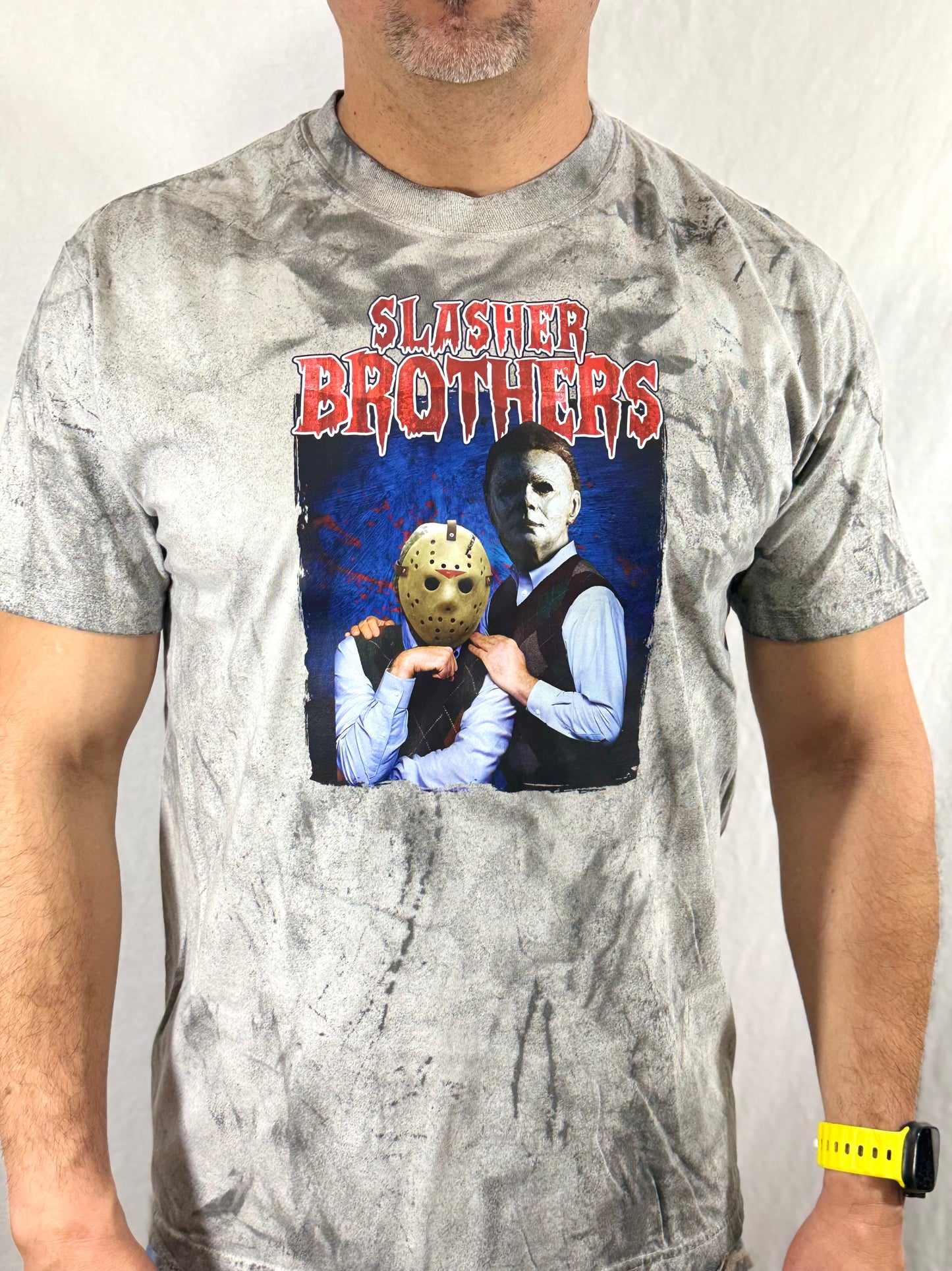Slasher Brother's Comfort Colors Graphic Tee (Electric Grey)