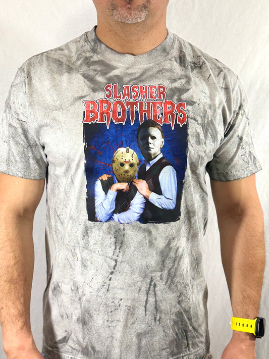 Slasher Brother's Comfort Colors Graphic Tee (Electric Grey)