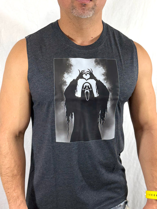 All For Love Bella Canvas Muscle Tank (Charcoal)