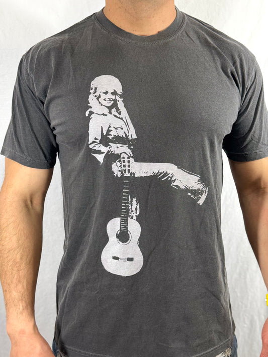 Vintage Dolly Comfort Colors Graphic Tee (Pepper Charcoal)