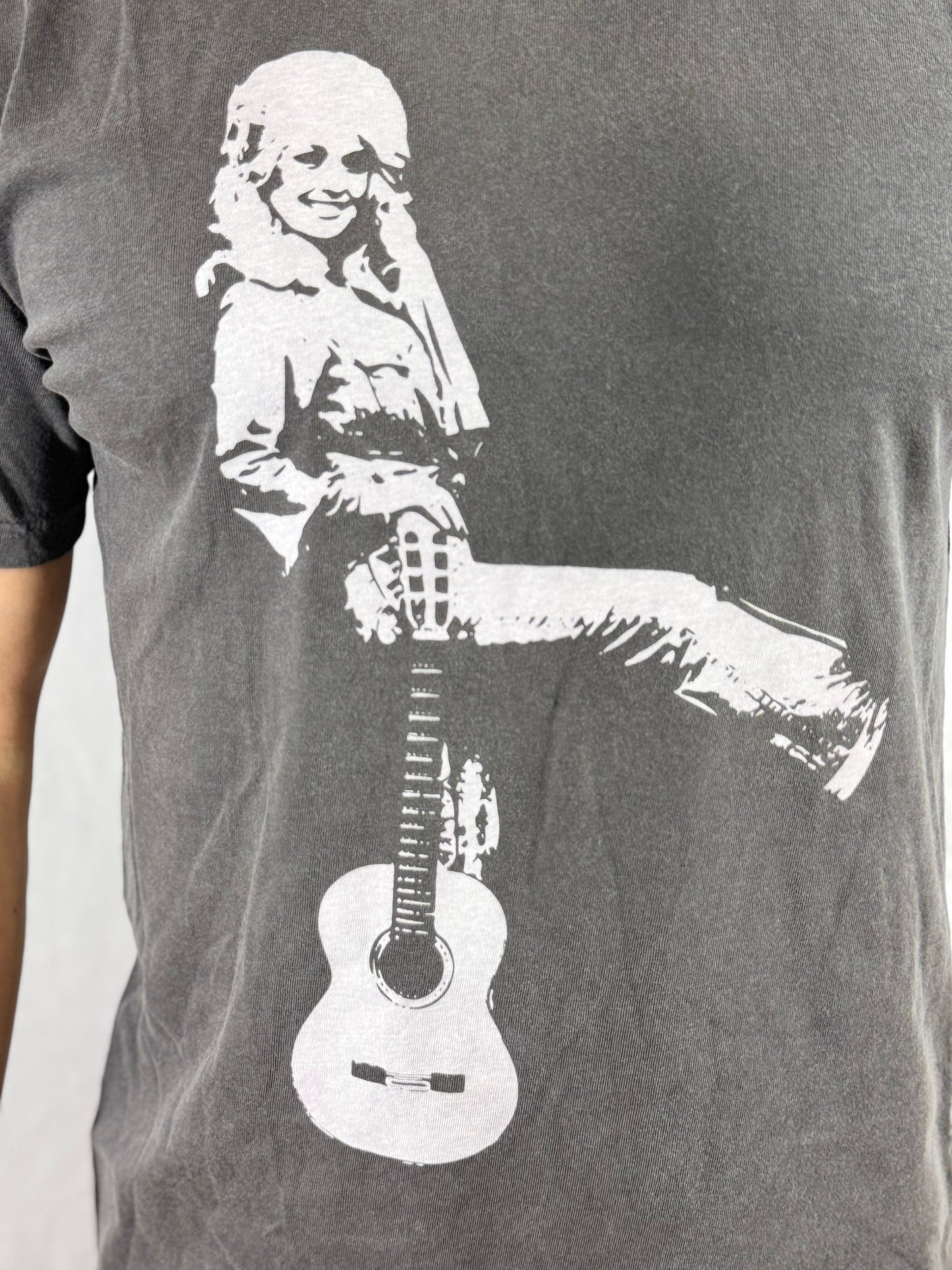 Vintage Dolly Comfort Colors Graphic Tee (Pepper Charcoal)