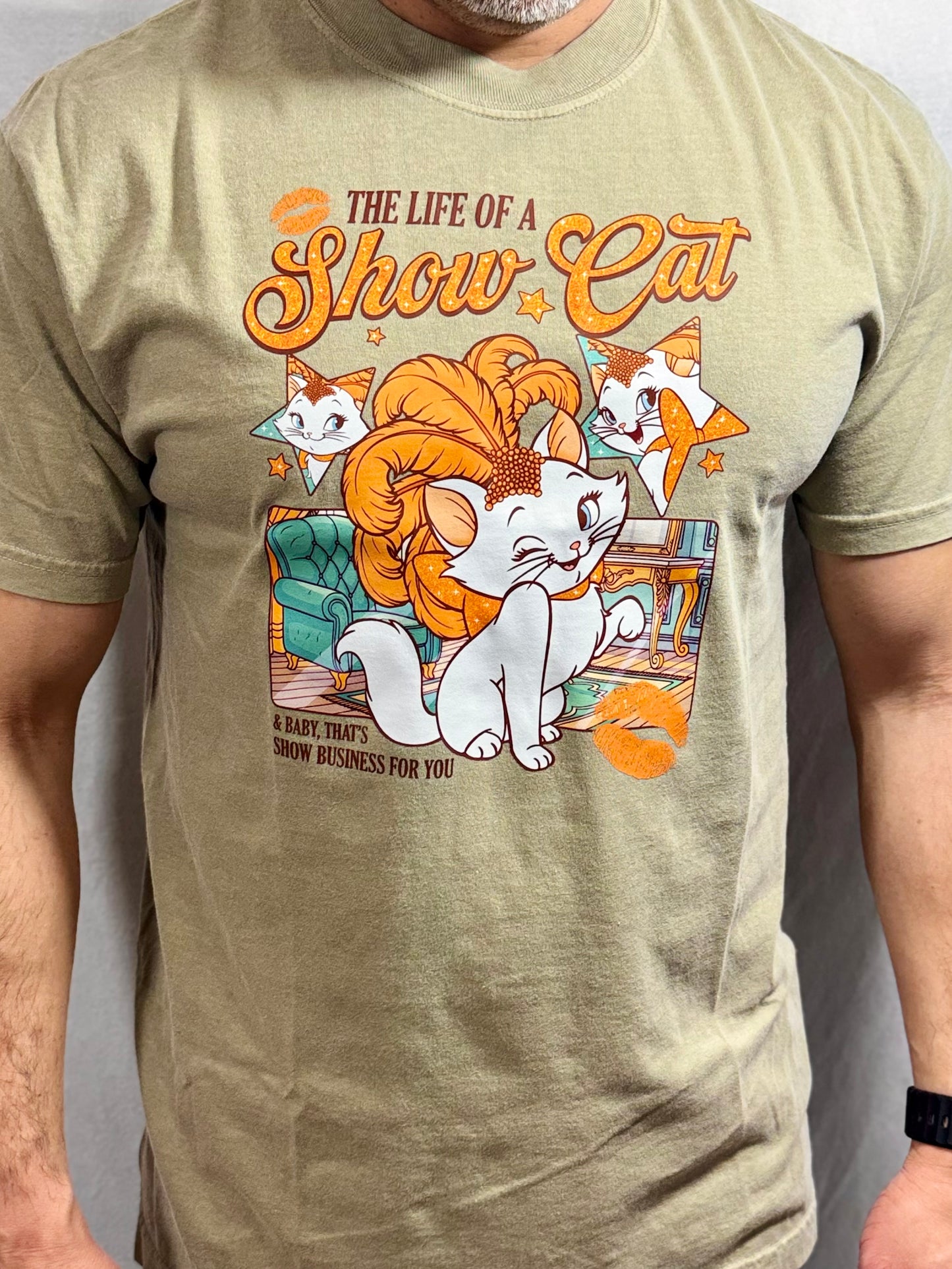 Life of A Show Cat Comfort Colors Graphic Tee (Grease)