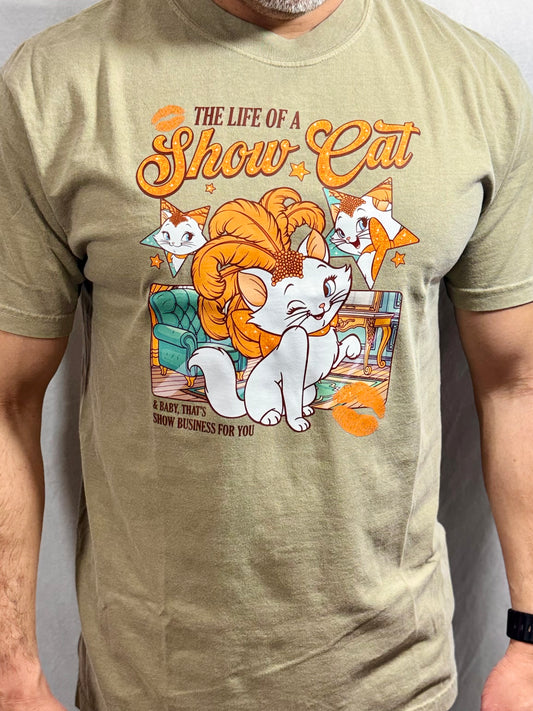 Life of A Show Cat Comfort Colors Graphic Tee (Grease)
